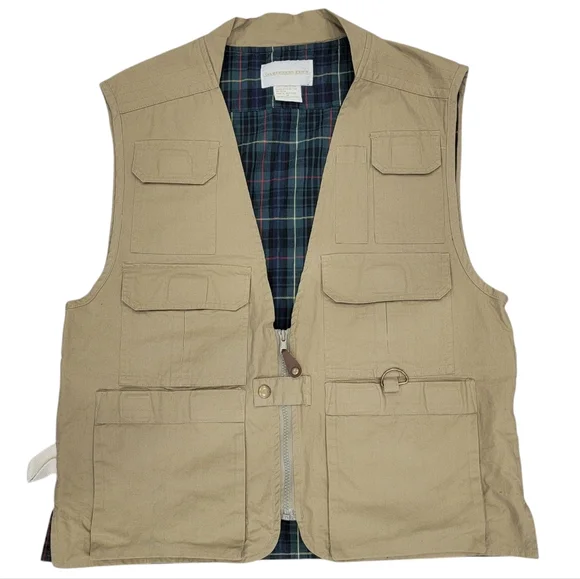Vintage Gardeners Eden Utility Field Vest Tan Lightweight Safari Camping… - Picture 16 of 16